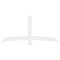 Ekena Millwork Bellingham Architectural Grade PVC Gable Bracket, 72"W x 33"H x 4"D x 4"F, 11/12 Pitch GBP072X33X0404BEL00 - alternate 5
